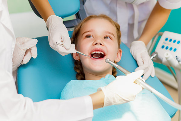 Orthodontic checkup with an orthodontist.