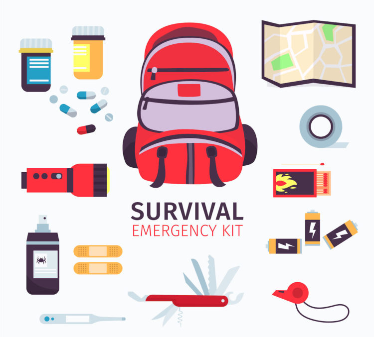 survival kit - evacuation plans during fire and natural disasters