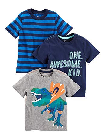 Simple Joys by Carter's Toddler Boys' 3-Pack Short-Sleeve Graphic Tees