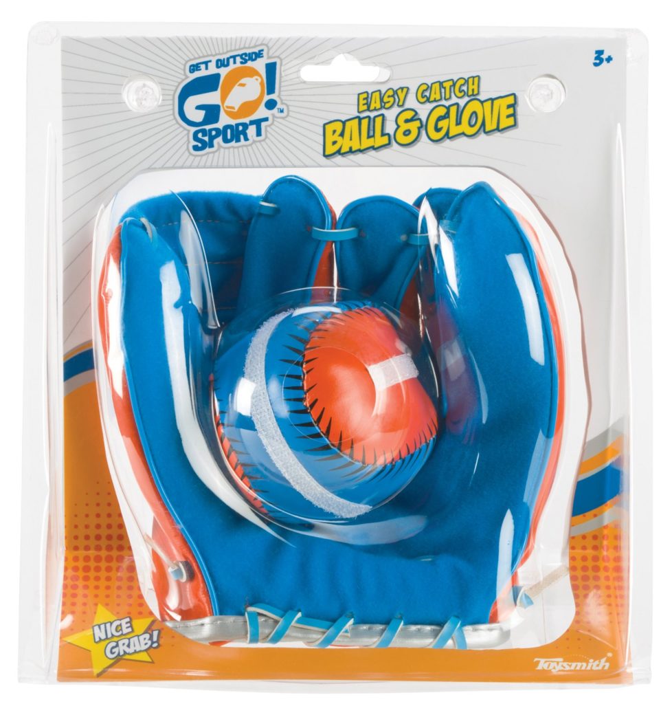 Toysmith Get Outside Go! Super Sport Easy Catch Ball & Glove Set
