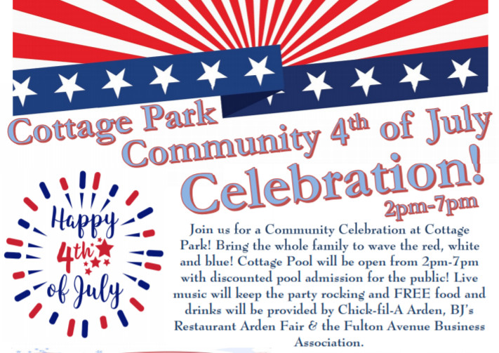 4th of July Sacramento events and activities - Cottage Park 
