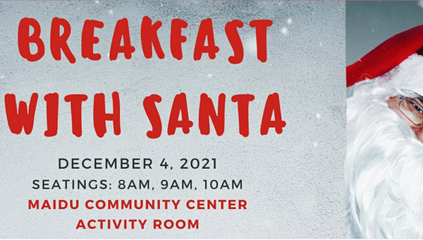 Best places to see Santa for breakfast in Sacramento - Maidu Community Center