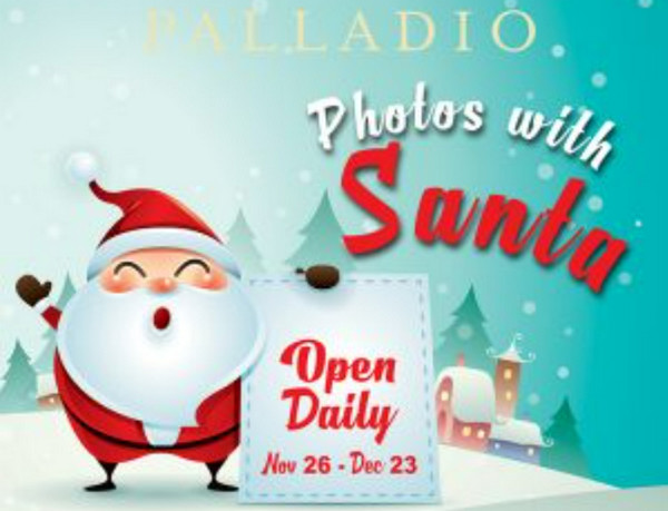 Best places to see Santa for photo opportunities in Sacramento - Photos With Santa at Palladio