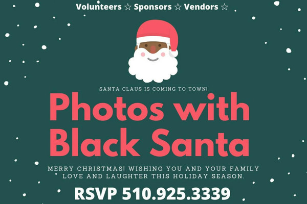 Best places to see Santa in Sacramento - Photos with Black Santa Claus