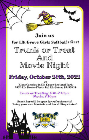 Elk Grove Girls Softball Trunk or Treat - Events for Kids near me ...