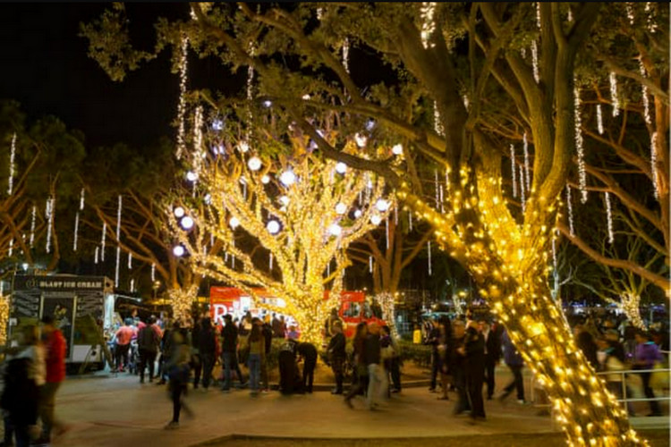 Places to see Christmas Lights in Los Angeles - Marina Lights at Burton Chace Park