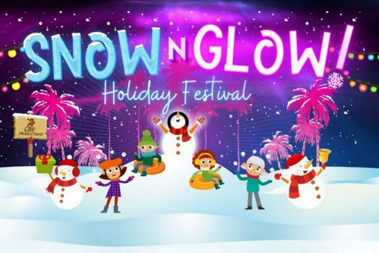 Places to see Christmas Lights in San Diego - Snow N Glow Holiday Festival