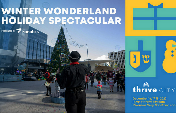 Events and places to see Santa in San Francisco - Thrive City Winter Wonderland: Holiday Spectacular