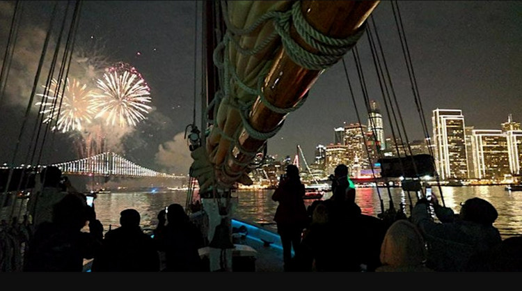 Fireworks Sail on San Francisco Bay