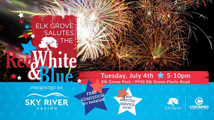 4th of July celebration in Sacramento - Salute to the Red, White and Blue in Elk Grove