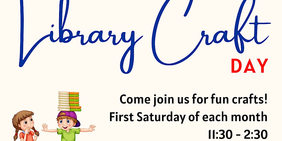 FREE Library Craft Day for Kids