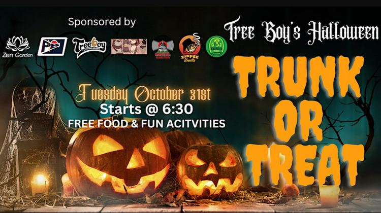 TreeBoy’s 2nd Annual Halloween “Trunk or Treat”