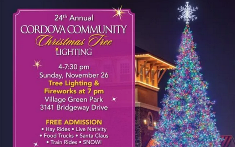 Holiday and Christmas Lights in Sacramento - Cordova Community Christmas Tree Lighting