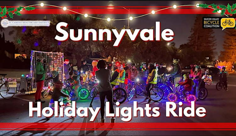 Sunnyvale Holiday Lights Ride 2023
