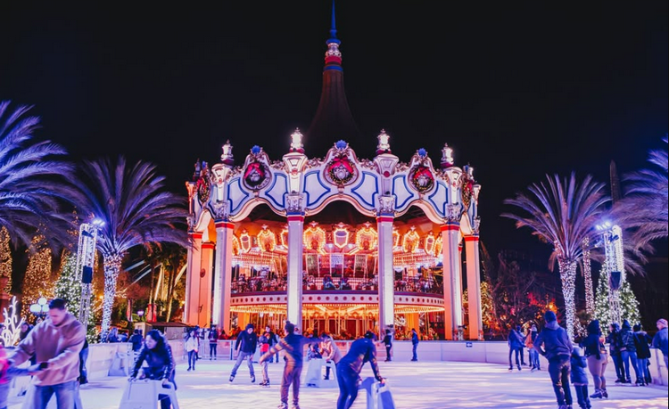 Holiday lights and events in San Jose - Winterfest at Great America