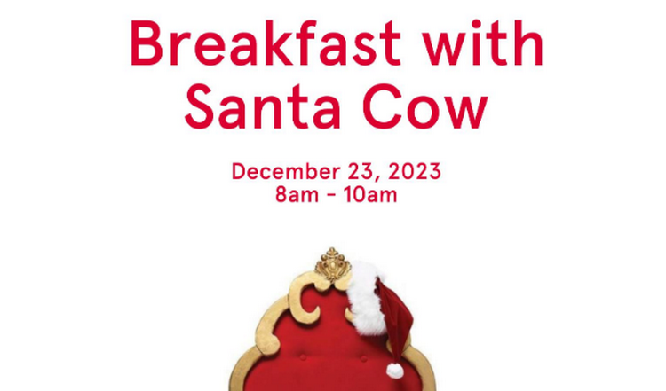 Breakfast with Santa Cow in Sacramento 