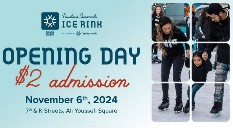 Winter activities and holiday events for kids in Sacramento - Downtown Sacramento Ice Rink