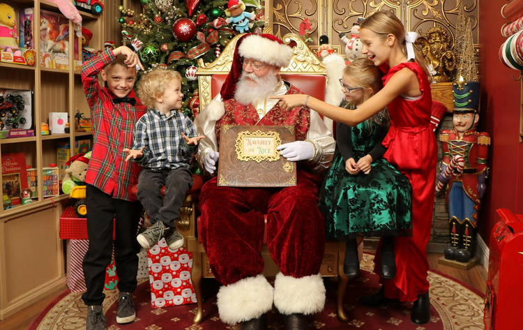 Best places and events to see Santa in Fresno this holiday season - Holiday Magic Studios - River Park
