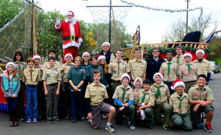 Santa Visits on the Magic Ship of Christmas