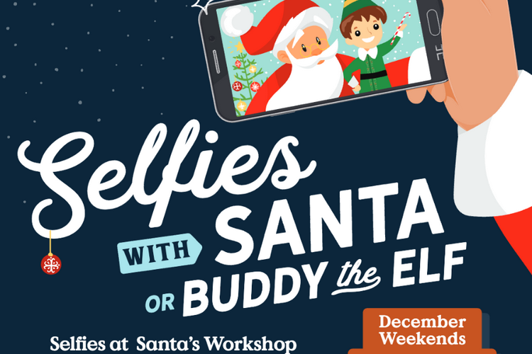 Selfies with Santa at Santa’s Workshop