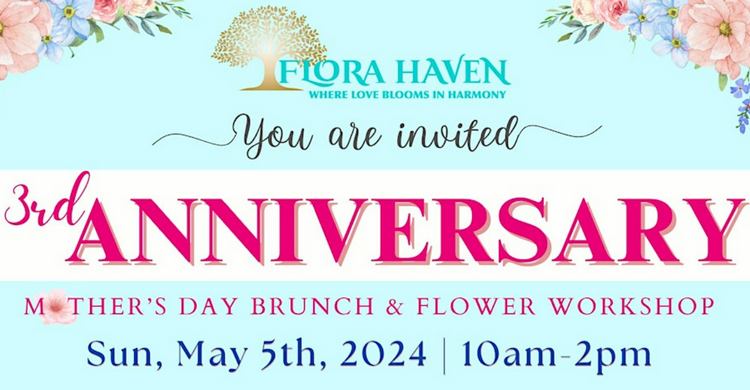 Events to celebrate Mother’s Day in San Jose - Brunch & Flower Workshop