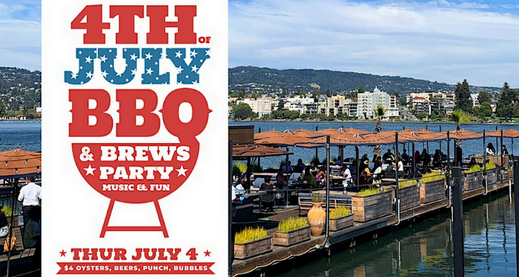 Independence Day celebration in San Francisco - 4th of July BBQ & BREWS PARTY on the DOCK