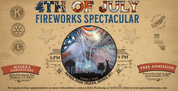 Independence Day celebration in Fresno - 4th of July Fireworks Spectacular